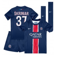 Camisa de time de futebol Paris Saint-Germain Milan Skriniar #37 Replicas 1º Equipamento Infantil 2024-25 Manga Curta (+ Calças curtas)